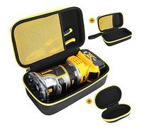 AIKANG 3 Pcs Hard Case,Case for DEWALT 20V Max XR Cordless Router, Brushless(DCW600B),Portable Carrying Storage Bag for Router Bits, Case Only