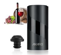 AIKARO - Electric Wine Saver Vacuum Pump with Bottle Stopper Automatic Wine Preserver, Battery Operated