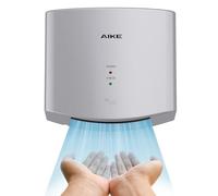 AIKE Air Wiper Compact Hand Dryer, High-Speed Drying, 1400W 220V, Plug & Go, Paperless Touchless for Public Bathroom, AK2630S (Silver)