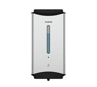 AIKE Commercial Wall Mount Automatic Liquid Soap Dispenser Brushed Stainless Steel 1100ml Large Capacity