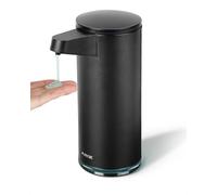 AIKE SensePro Automatic Soap Dispenser, USB-C Rechargeable, Matte Black Stainless Steel 380ml for Liquid Soap