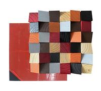 AIKEAIKESI Acoustic Diffuser - 11.8 X 11.8 X 1.2 Inches, Brown Wood Panels, Rustic Modern Style, Reduce Echo, Improve Sound Quality, Decorative Wall Panels