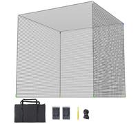 aikeec Golf Practice Hitting Net: 10 x10x 10 Ft Batting Cage Netting with Polyester Mesh, Roped Edges -for Backyard Driving, Garage, Indoor/Outdoor, Golf Simulator (Frame Not Included)