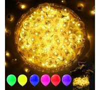 AIKEI 100 Pieces Mini Led Lights,Warm White Mini Round Balls Lights,Waterproof Long Standby Time Lights Mini LED Ballon Lights for Paper Lantern Halloween Christmas Birthday Party Wedding Decoration