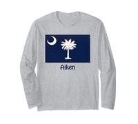 Aiken South Carolina USA State Flag Souvenir Long Sleeve T-Shirt
