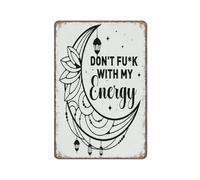Aikeory Witches Decor Sign, Celestial Witchy Witchcraft Decoration, My Energy,Funny Metal Sign Poster Wall Art for Kitchen Garden Bathroom Farm Home Coffee Decor Tin Sign,8x12 inches