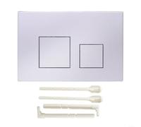 AIKEOU Dual Flush Plate, Dual Flush Actuator for Wall Hung Toilets, for GEBERIT Sigma01 Sigma20 Sigma21 Sigma30 Sigma50 UP300(Silver)(Silver)