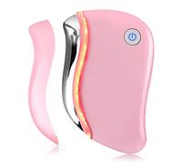 Aikertec Heat Electric Gua Sha Tool, 4-in-1 Multi-Function Anti-Aging Face Massager, Facial Contouring & Firming, Double Chin, Awakening Skin, Deep Treatment