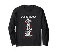 Aikido - Harmony. Energy. Discipline Martial Arts Design Long Sleeve T-Shirt