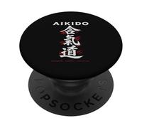 Aikido - Harmony. Energy. Discipline martial arts design PopSockets Adhesive PopGrip