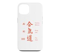 Aikido Martial Arts Japanese Kanji Harmony Energy Way Design Case for iPhone 13