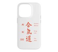 Aikido Martial Arts Japanese Kanji Harmony Energy Way Design Case for iPhone 14 Pro