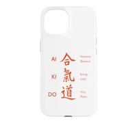 Aikido Martial Arts Japanese Kanji Harmony Energy Way Design Case for iPhone 15