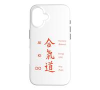 Aikido Martial Arts Japanese Kanji Harmony Energy Way Design Case for iPhone 16