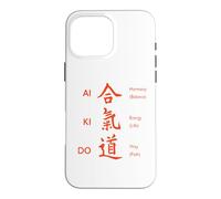 Aikido Martial Arts Japanese Kanji Harmony Energy Way Design Case for iPhone 16 Pro Max
