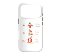 Aikido Martial Arts Japanese Kanji Harmony Energy Way Design Case for iPhone 17 Pro