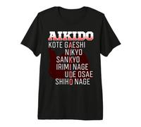 Aikido Techniques Martial Artist Japanese Art Aikidoka Premium T-Shirt