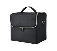 Aikimfuly Portable Large Capacity Makeup Bag - Multilayer Foldable Makeup Organizer for Artists, Nail Salons, and Travel