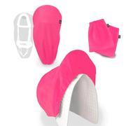 AIKO Saddle Protector Bundle Pink - Saddle Guard, Bridle Bag & Stirrup Protector - Breathable, Washable, Elastic Fit for Dressage, Jumping & Versatile Saddles