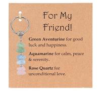 AIKOBAA Encouragement Gift for Friends - Crystal Keychain with “You‘ve Got This” Message, Good Luck Charm, Friendship Gifts for Women, with Card