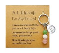 AIKOBAA Encouragement Gift for Friends, Crystal Keychain with You've Got This Message, Uplifting Friendship Gift with Meaningful Stones, Good Luck & Support Present