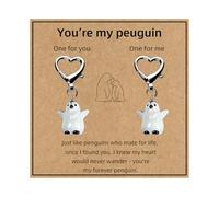 AIKOBAA You Are My Penguin Keychain Set, Matching Couple Penguin Keychains for Him Her, Cute Couple Keyring for Valentine's Day Anniversary Wedding, Llaveros Para Parejas