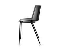 AÏKU Chair 4 Metal Legs Black MDF Italia military green - MDF ITALIA F058101 S041 F067