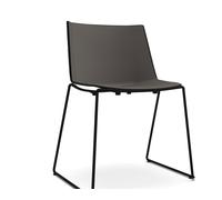 AÏKU Chair sled base Black MDF Italia dark grey - MDF ITALIA F058102 S041 F066