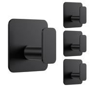 Aikzik Large Self Adhesive Hooks 4 Pack, Over 10kg Load - Stick on Hooks Heavy D