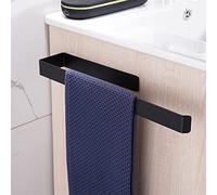 Aikzik Self Adhesive Towel Holder for Bathroom Towel Holder Self Adhesive Towel Bar Stainless Steel Black