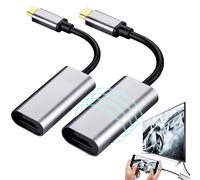 Ailah USB C to HDMI Adapter 4K, 2 Pack USB-C to HDMI Adapter Aluminium Shell, Type C to HDMI 4K HDMI Converter, USB C HDMI Adapter Plug and Play for Laptop Tablet Phone, Stable 4K Video Output
