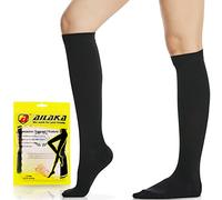 Ailaka 20-30 mmHg Compression Socks for Women & Men 1 Pair, Graduated Support Closed Toe Knee High Varices Stockings, Travel, Casual-Formal Hosiery