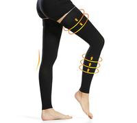 Ailaka 20-30 mmHg Compression Stockings for Women Men, Thigh High Footless