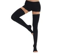 Ailaka 20-30 mmHg Compression Stockings for Women Men, Thigh High Open Toe