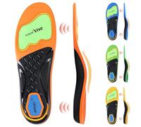 Ailaka Arch Support Insoles, 4 Arch Heights for Flat Feet, High Arches & Foot Pain Relief, Orthotic Insoles with PORON® Cushioning & TPU Support, Fit for Work Boots, Trainers & Hiking Shoes (OR, M)
