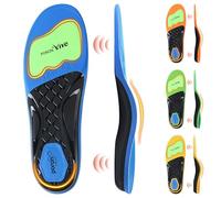 Ailaka Arch Support Insoles, 4 Arch Heights for Flat Feet, High Arches & Foot Pain Relief, Orthotic Insoles with PORON® Cushioning & TPU Support, Fit for Work Boots, Trainers & Hiking Shoes (BL, XS)