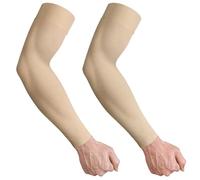 Ailaka Compression Sleeve Arm for Men & Women, 15-20 mmHg Graduated Support for Everyday Swelling, Muscle Fatigue & Active Recovery (BG, S)