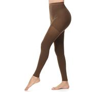 Ailaka Compression Tights for Women & Men 20-30mmHg, Medical Support Compression Leggings for Circulation, Muscle Recovery, Varicose Veins(Brown, M)