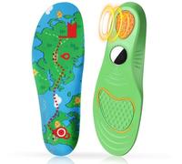 Ailaka Shoe Insoles for Airtag Hidden Holder Kids & Adults, GPS Tracking Insoles with Custom AirTag Compartment, Universal Fit for Trainers, Boots, School Shoes(Green, 9-12 UK)