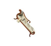 Ailan 1/12 Scale Doll Dollhouse Accessories Set Sofa Adds Unique Flair To Miniature Spaces Creating Vibrant Scenes 1/12 Dollhouse Furniture Wood Sofa Model Decor, brown, 17x7cm