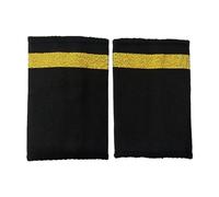 Ailan 2x Fashionable Pilot Epaulettes Stripes Add Touch Of Style To Professional Outfits Polyester Airline Pilots Epaulettes , 1 bar