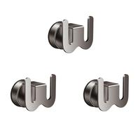 Ailan 3 Pack Bathroom Slipper Holder,Waterproof U-Shape Wall Mounted Shoe Rack,Space Saving Wall Shoe Organizer, Adhesive Slipper Hook for Bathroom, Bedroom,Grey (Suction Cup)