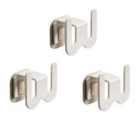 Ailan 3 Pack Bathroom Slipper Holder,Waterproof U-Shape Wall Mounted Shoe Rack,Space Saving Wall Shoe Organizer, Adhesive Slipper Hook for Bathroom, Bedroom (White(Traceless Patch))