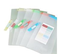 Ailan 5-Pack Folder Set, Coloured Folders, and Durable, Document Design, Suitable for Home, School Document Organisation