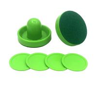 Ailan Air Hockey Pushers And Pucks Set Standard Size For Kids Game Tables Replacement Accessories Parties Which Is Durable And Environmentally Friendly Arcade Indoor Family, Green Pushers, 96mm