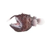 Ailan Angler Fish Model Figure - Environmentally Friendly PVC tional Play Designed To Children Recognize Angler And Can Also Serve As Desktop Decoration.