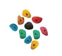 Ailan Beginners Rock Wall Grips Rock Wall Climbing Kit Good Grip Textured High Strength Resin Various Shapes Training Climbing Holds For Climber Course Training, withoutBackNailScrew, 9cm to 13cm