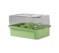 Ailan Breathable Hamster Cage Large Size Acrylic Habitat With Openable Top And Excellent Ventilation Small Animals Large Hamster Cage Habitat Acrylic Portable, green, 46x30x25cm