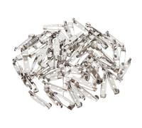 Ailan Brooch Badge Pin Backs Offering Easy Attachment Options For DIY Brooch Badge Pin Back Blanks Will Never Drop Name Badges Craft Items. With 2 Holes Sweaters Or Hats