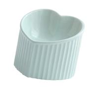 Ailan Cat Bowl Feeder Elevated Cat Bowls Tilted Upper Lower Bowls Flat Faced With Ceramic And Easy To Clean Ceramic Elevated Feeder Anti Slip Pet Dishes Tilted Tool Anti Skid Indoor